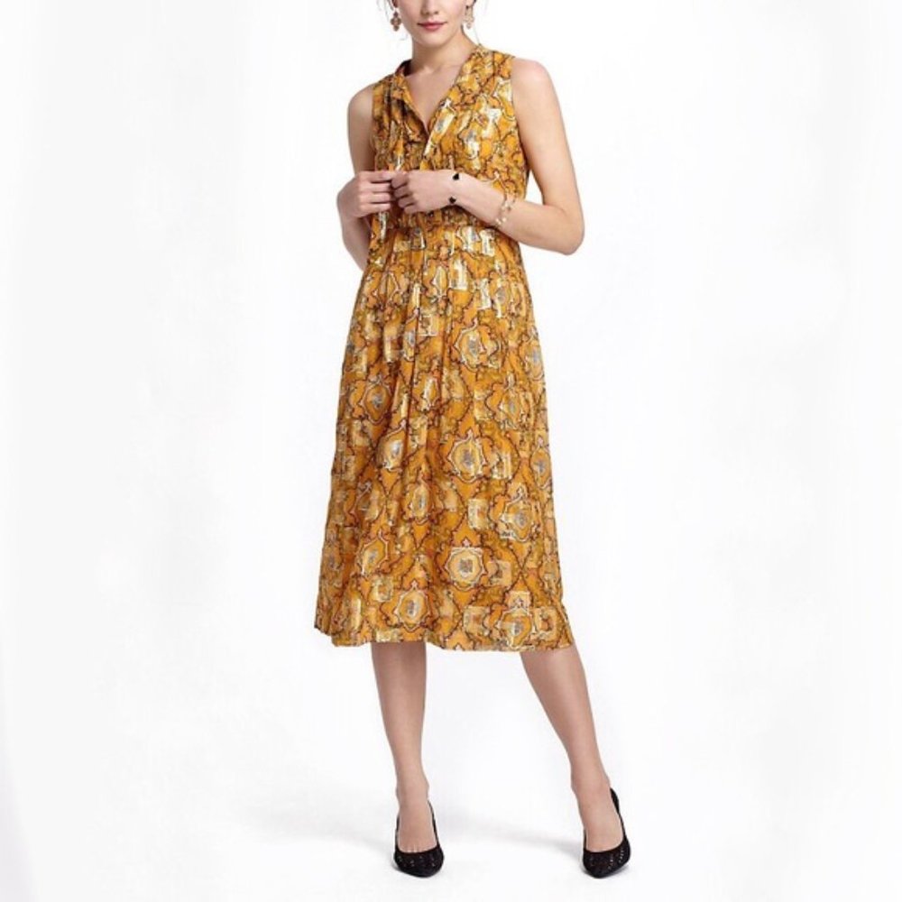 Anthropologie / HD in Paris Goldspun Paisley Dress